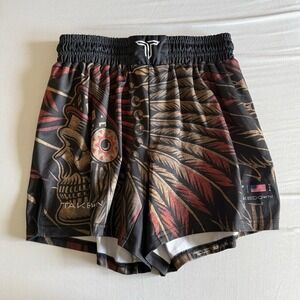 Takedown Shorts Youth Large Skull Indian MMA Grappling Wrestling Muay Thai BBJ